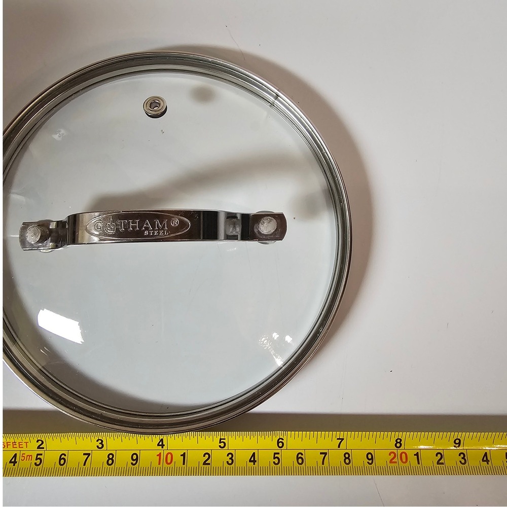Gotham Steel 7 Inch Tempered Glass Replacement Lid with Stainless Steel Handle